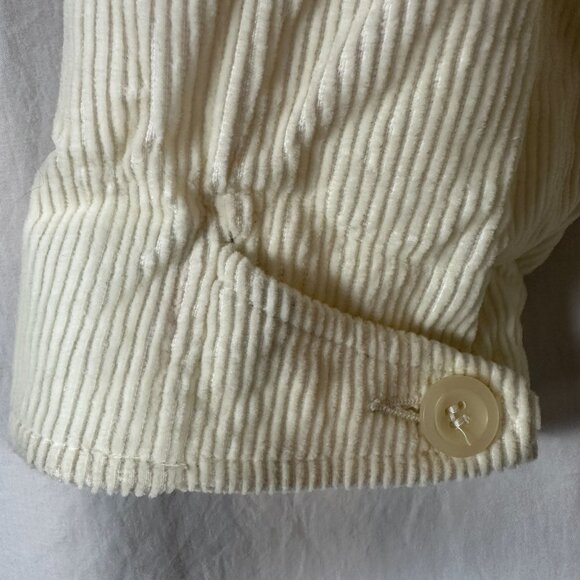 Vintage Marsh Landing Cords Women's Cream Corduroy Quilted Lined Jacket W/ Adjus - Picture 7 of 15
